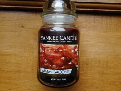 Yankee Candle Rare Retired  22oz 623g Mmm Bacon Large Jar • £49.99