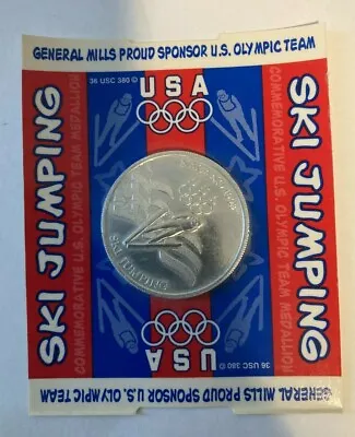 Vintage 1998 General Mills Nagano Usa Ski Jumping Olympic Team Medallion Coin • $9.97