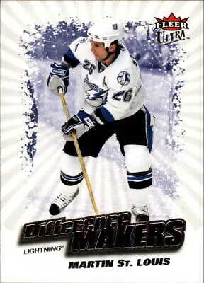 2008-09 (LIGHTNING) Ultra Difference Makers #DM10 Martin St. Louis • $1.99