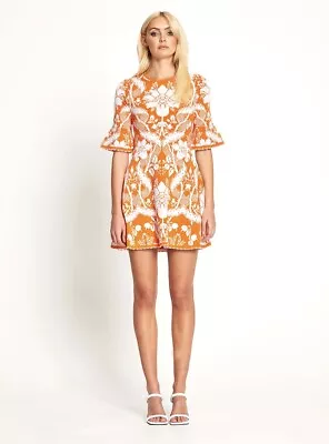 $100 • Buy Bnwt Alice Mccall Tangerine Sittin Pretty Mini Dress - Size 4 Au/0 Us (rrp $395
