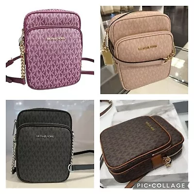 Michael Kors Jet Set Medium Ns Chain Crossbody Flight Bag • $99