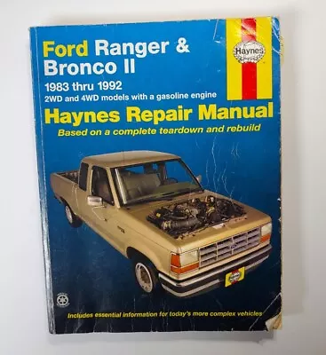 2004 HAYNES FORD RANGER & BRONCO Ll 1983-1992 #36070 Repair Manual Book • $7.99