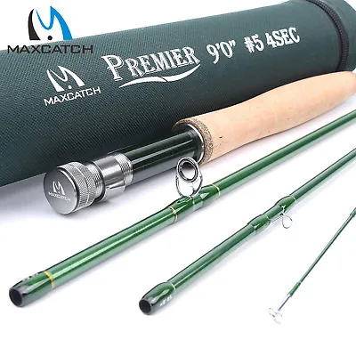 Maxcatch 3/4/5/6/7/8/9/10/12WT 9FT Fly Fishing Rod With Tube  IM8 Carbon Fiber • $58