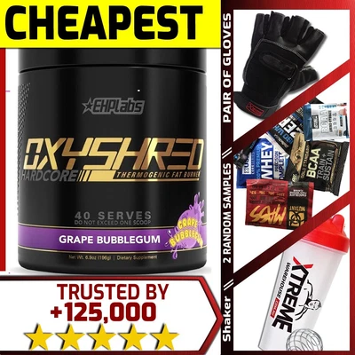 $64.95 • Buy Ehplabs Oxyshred Hardcore 40srv // Fatburner Oxy Shred Stronger Limited Option