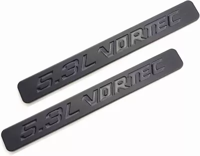 2pcs 5.3l Vortec Hood Emblems Engine 3D Badge For Silverado Z71 Black • $14.41