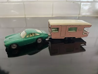 Matchbox Moko Lesney 75 Ferrari Berlinetta & 23 Trailer Caravan 1965 G+ UB • $6.23