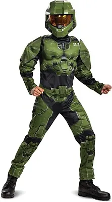 Disguise HALO Master Chief Classic Child Halloween Costume Size Large 10-12 • $39.87