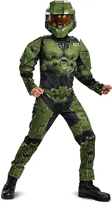 Disguise HALO Master Chief Classic Child Halloween Costume Size Medium 8-10 • $39.87