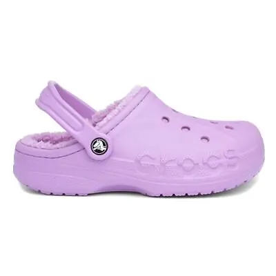 £29.99 • Buy Crocs Kids Clog Purple Slip On Faux Fur Lining Baya Size UK 11,12,13,1,2,3