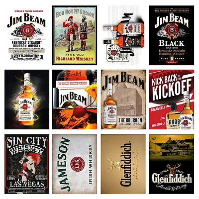 Garage/Man Cave/ Kitchen/Retro Metal Signs/Plaques Cool Novelty Gift Whiskey 2 • £8.36