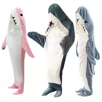 Shark Pajamas Animal Jumpsuit Pajamas For Kids Unisex Cartoon Hooded Fine • $50.19