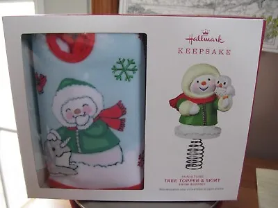 Hallmark 2022 Snow Buddies  Miniature Tree Topper And Skirt • $13.15