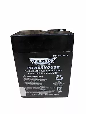 PARMAK 901 6-Volt Gel Cell Rechargeable Lead Acid Battery 14 A.H. • $32.99