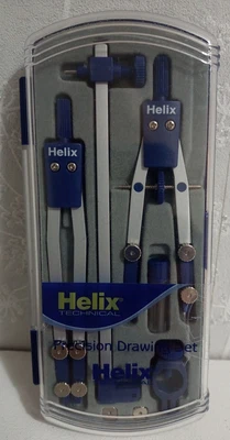 £4.99 • Buy Helix Technical Precision Drawing Set With Thumbwheel And Standard Compasses