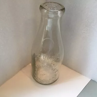 Vintage Quart Milk Bottle Sanitary Milk Co.Trenton Jct. N.J. • $38