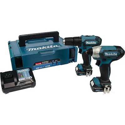 Makita CLX228AJ 12v Max CXT Cordless Combi Drill And Impact Driver Kit 2 X 2ah L • £183.95