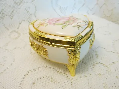 $7.99 • Buy Vintage Schmid Porcelain Music Box - Trinket Box