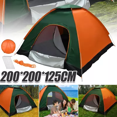 4 Man Large Automatic Pop-Up Camping Tent Waterproof Outdoor Family Hiking Tent • $36.99