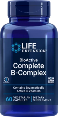 £14.89 • Buy Life Extension BioActive Complete Vitamin B Complex 60 Vegetarian Capsule Energy