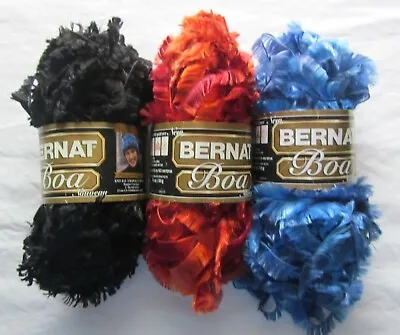 Bernat Boa/Boa Furs Eyelash Yarn~  YOU CHOOSE FROM MANY COLORS • $4