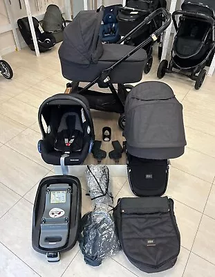 Mamas And Papas Flip XT3 Full Travel System In Copper/Black • £399