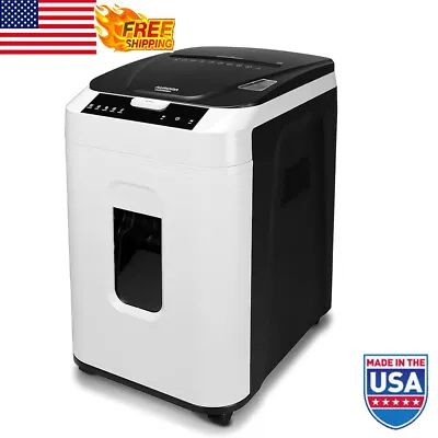 Commercial Micro-Cut Paper Shredder 200-Sheet Auto Feed High Security Offices US • $329.16