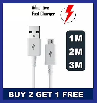 For Samsung Galaxy S3 S4 S5 S6 S7 EDGE PLUS Fast Charger USB Cable • £2.95