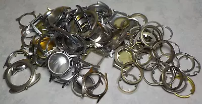 Vintage Now Lot Of  Watch Cases Rings Parts Watchmaker Replacement #14 • $14.87