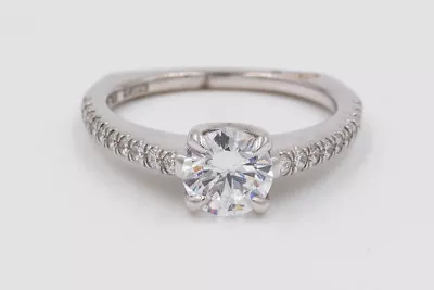 NEW Ladies A. Jaffe 18K Diamond Engagement Ring MES344  .30 Ctw Semi-Mount • $1950