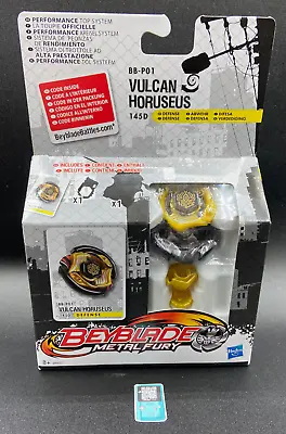 Beyblade Vulcan Horuseus BB-P01 Metal Fury Hasbro Spinner New With Launcher • $32