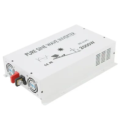 Power Inverter Pure Sine Wave 2000W 12 24V 36 48V To 120V 220V Solar Home RV Car • $285