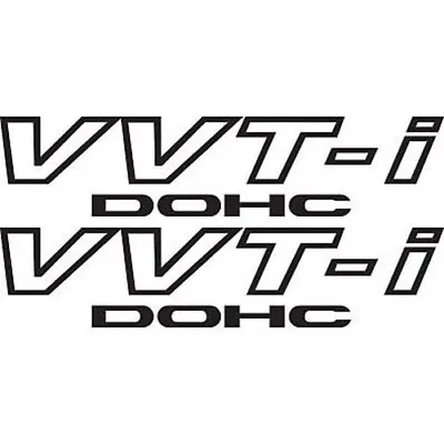 2x Black VVT-I DOHC Stickers Vinyl  For Toyota VVTI TRD Supra JDM Celica • $5.99