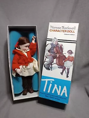 $28 • Buy Vintage Norman Rockwell Character Doll Tina 1981 Collectors Edition