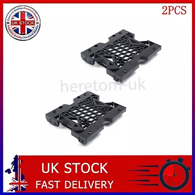 2PCS 5.25  To 3.5  2.5  SSD HDD Bay Adapter Tray Cooling Fan Mounting Bracket • £11.99