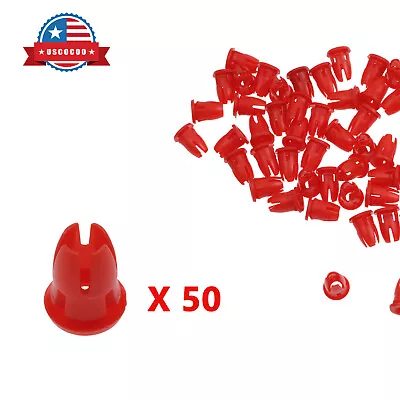 50 Pieces Molding Clips Red For Mercedes-Benz R107 W108 W109 W111 W124 W123 R129 • $14.49