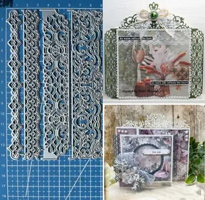 Lace Borders Metal Cutting Dies Scrapbooking Embossing Paper Card Crafts Stencil • £4.84