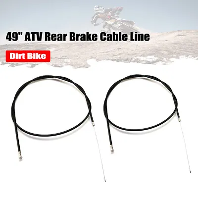 2pcs 49'' ATV Rear Brake Cable Line For Motorcycle Go Kart Mini Pocket Bike • $10.99