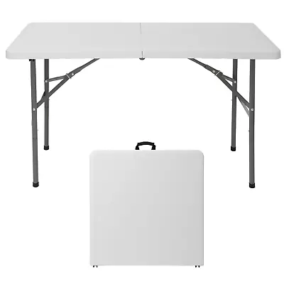 4ft Portable Plastic Folding Table Camping Picnic BBQ Table Indoor Outdoor  • $48.58