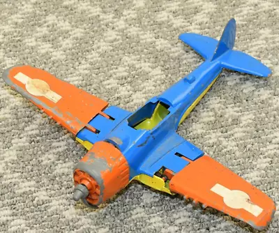 Vintage Hubley WWll Navy Fighter Bomber Diecast Airplane Kids Toy Plane USA 495 • $23.88