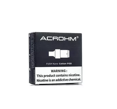 Arcohm Fush Nano Cotton Pod Replacement Cartridge Tank (2PC) • £4.99