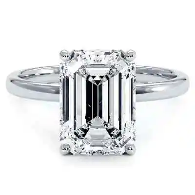 4.00 Emerald Cut Diamond Ring Lab Grown Diamond IGI Certified • $3495