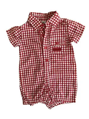 Calvin Klein Shirt 3-6 Months Size  Unisex Design Red And White For Babies • £8.49