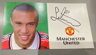 Mickael Silvestre Signed Club Card  Photo Autograph Manchester United Man Utd B • £14.99