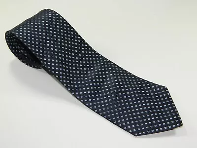 Men's PAL ZILERI CERIMONIA Silk NECKTIE Tie Made In ITALY BLACK BLUE DIAMONDS • $16.98