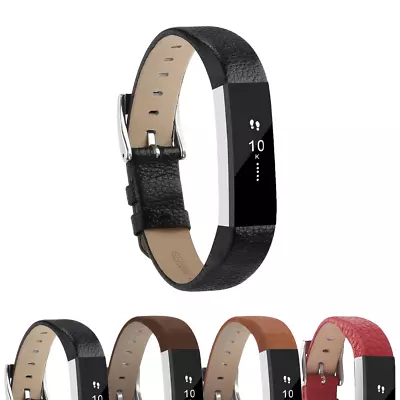 StrapsCo Genuine Leather Replacement Watch Band Strap For Fitbit Alta & HR • $29.05