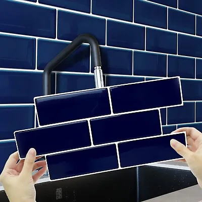 £78.95 • Buy 3D Tile Colour Brick Self Adhesive Kitchen Bathroom Wall Sticker Mosaic Effect