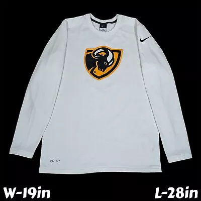 Y2K VCU Rams College Nike Dri-Fit Thermal Long Sleeve Shirt Mini Swoosh Sz Small • $24.95