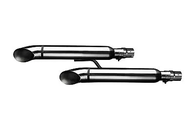 Delkevic Exhaust Honda VTX1300 C/T/R 16  Curved Out Stainless Cruiser Muffler • $470.99