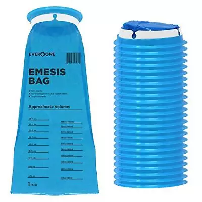 Emesis Disposable Blue Vomit Bags Leakproof For Travel Uber Taxi Motion Sickness • $14.60