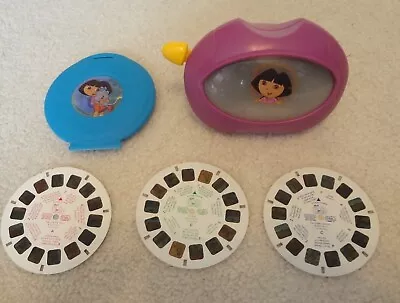 Vintage 1998 Dora Explorer Mattel View Master Reel Storage Case Plus 3 Disks • $9.95